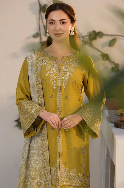 Sobia Nazir 3PC Unstitched Luxury Lawn Sequence Work Emb Suit