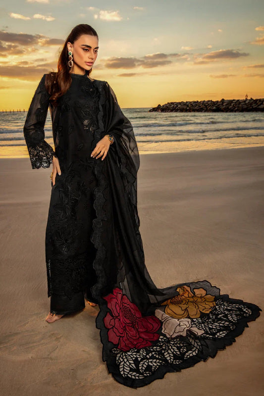 Rang Rasiya 3PC Unstitched Luxury Lawn Chikenkari Heavy Embroidered Suit