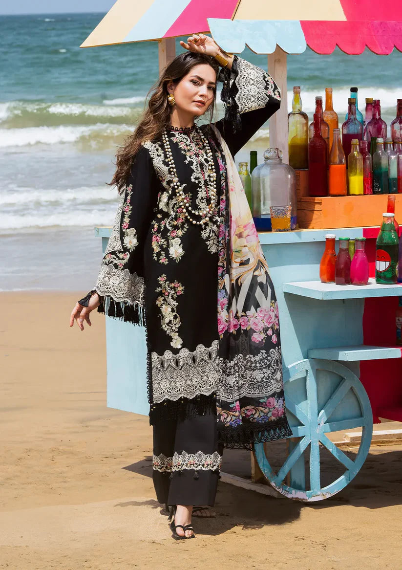 Elaf FF-003 Luxury Embroidered Lawn 3Pc Suit