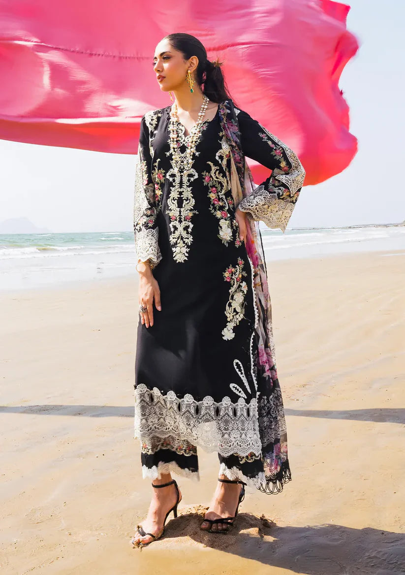 Elaf FF-003 Luxury Embroidered Lawn 3Pc Suit