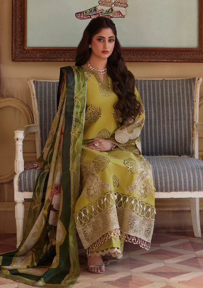 Elaf FF002 Luxury Chikenkari Embroidered Lawn 3Pc Suit