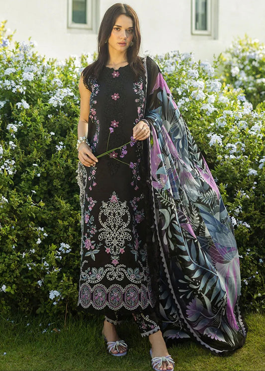Mushq 3PC Unstitched Luxury Lawn Chikenkari Heavy Embroidered Suit