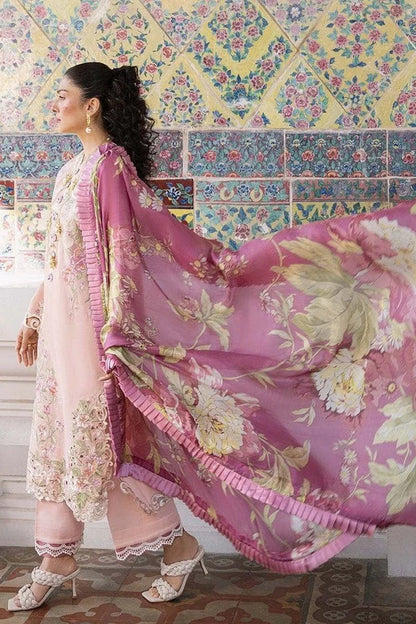Mushq 3PC Unstitched Luxury Lawn Heavy Embroidered Suit