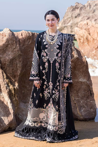 Qalamkar FF Luxury Embroidered Lawn 3Pc Suit