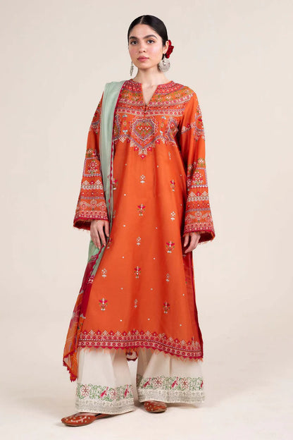 Zara Shahjahan 012 Unstitched Luxury Khaddar Heavy Embroidered 3PC Suit