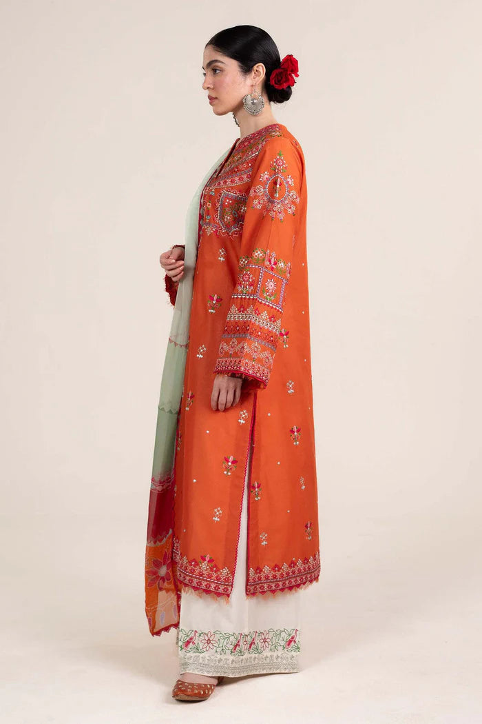 Zara Shahjahan 012 Unstitched Luxury Khaddar Heavy Embroidered 3PC Suit