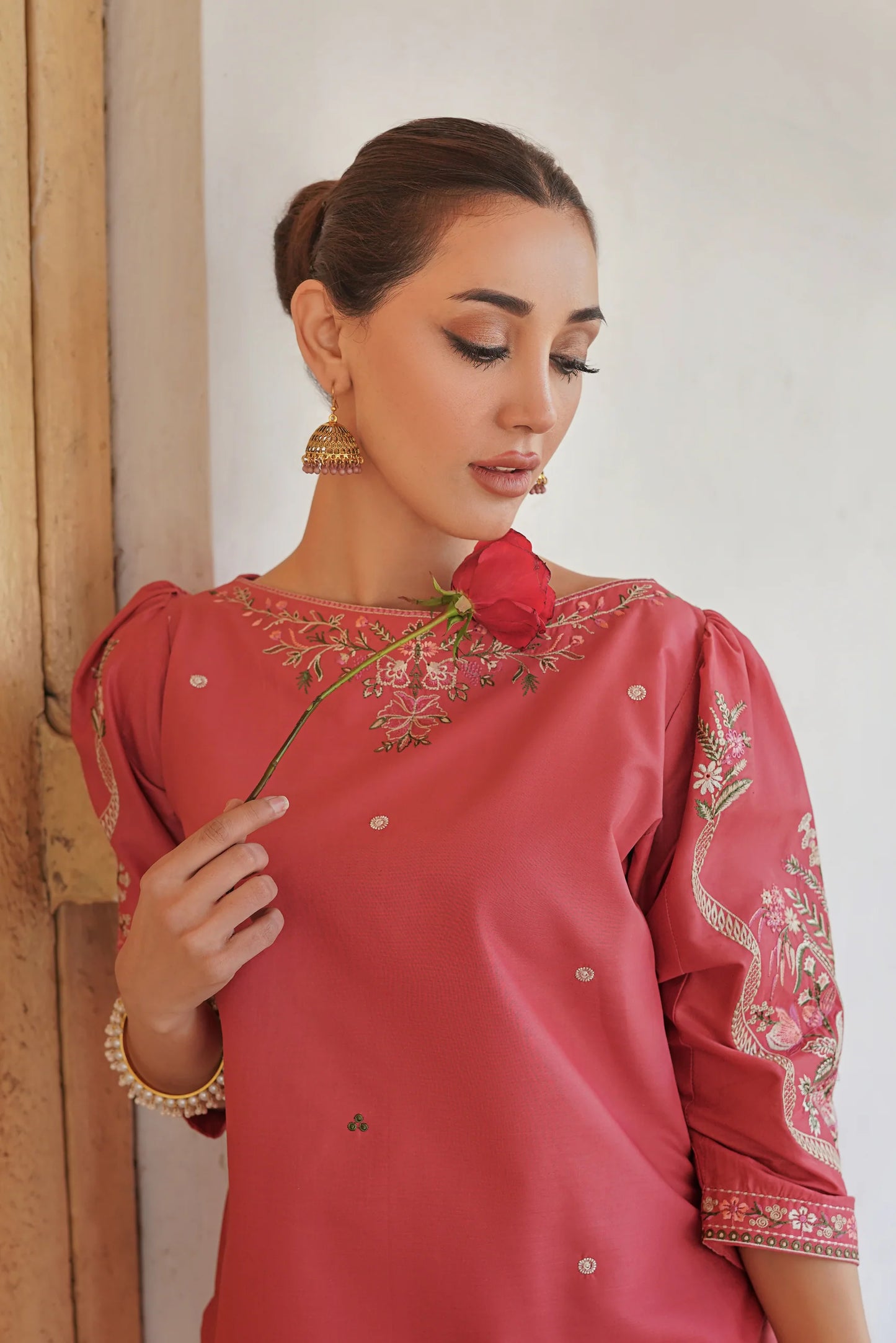 Urge 004 Unstitched Luxury Dhanak Heavy Embroidered 2PC Suit