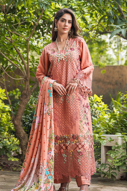 Asifa & Nabeel 3PC Unstitched Luxury Lawn Chikenkari Heavy Embroidered Suit