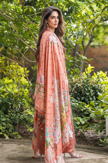 Asifa & Nabeel 3PC Unstitched Luxury Lawn Chikenkari Heavy Embroidered Suit