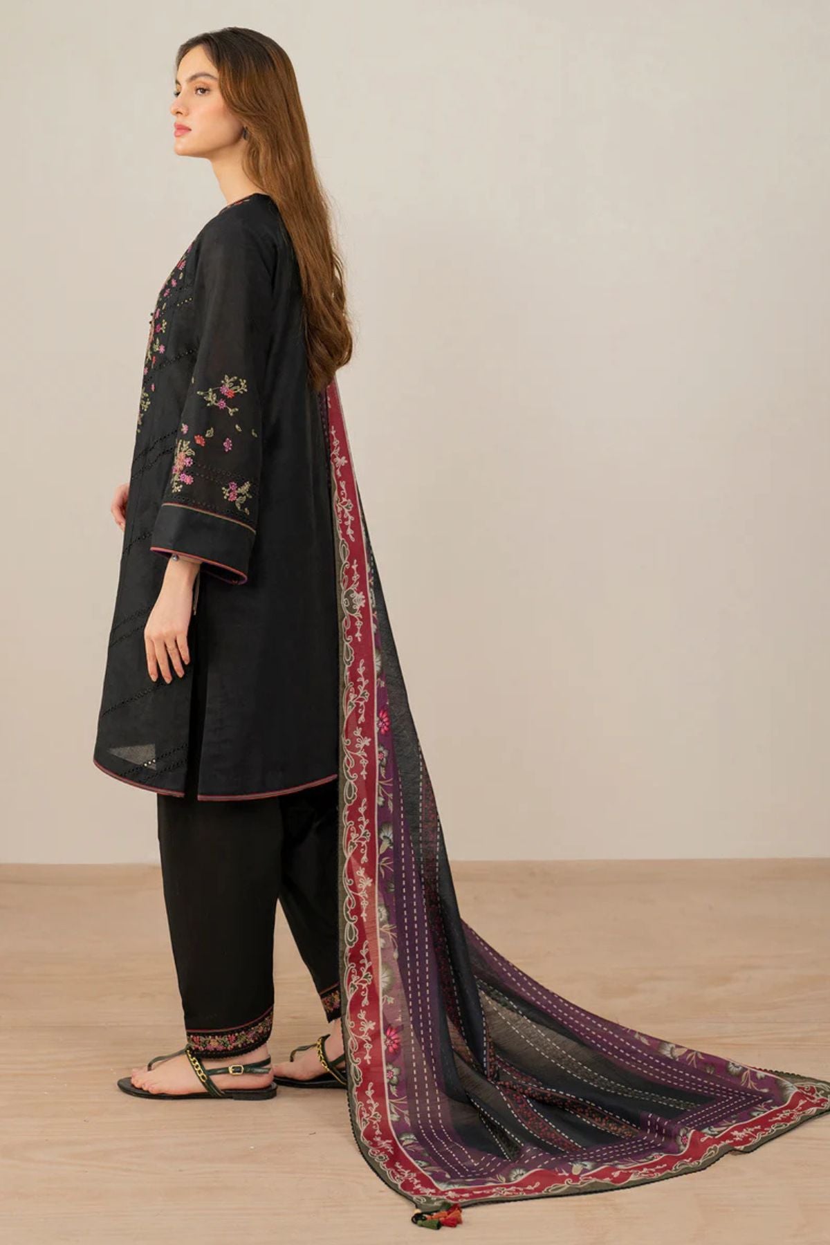 Jazmin 007 Unstitched Luxury Dhanak Heavy Embroidered 3PC Suit