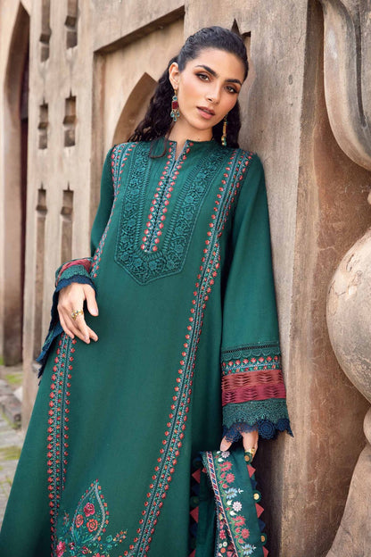 Maria B 014 Unstitched Luxury Dhanak Heavy Embroidered 3PC Suit