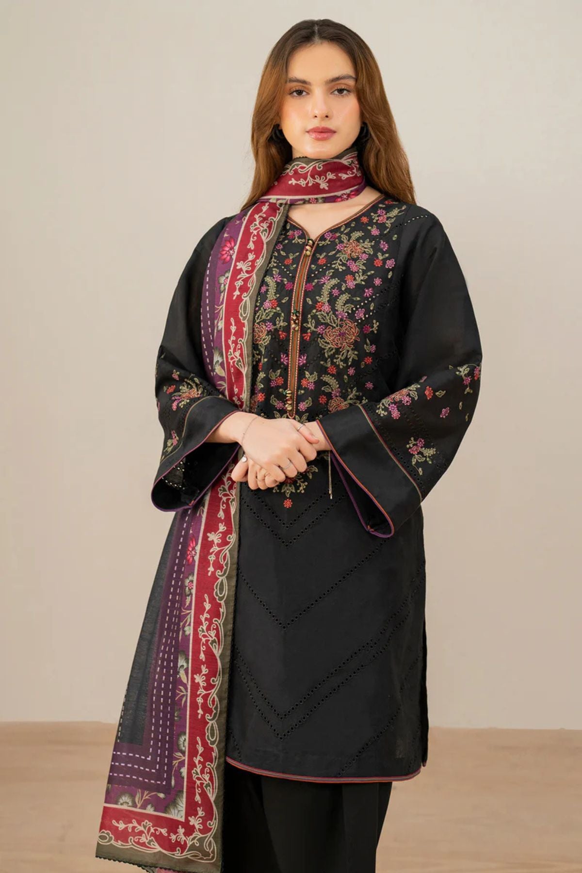 Jazmin 007 Unstitched Luxury Dhanak Heavy Embroidered 3PC Suit