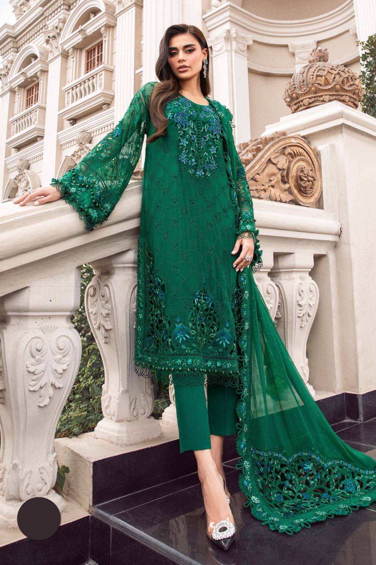 Maria b Green Suit Luxury Suit