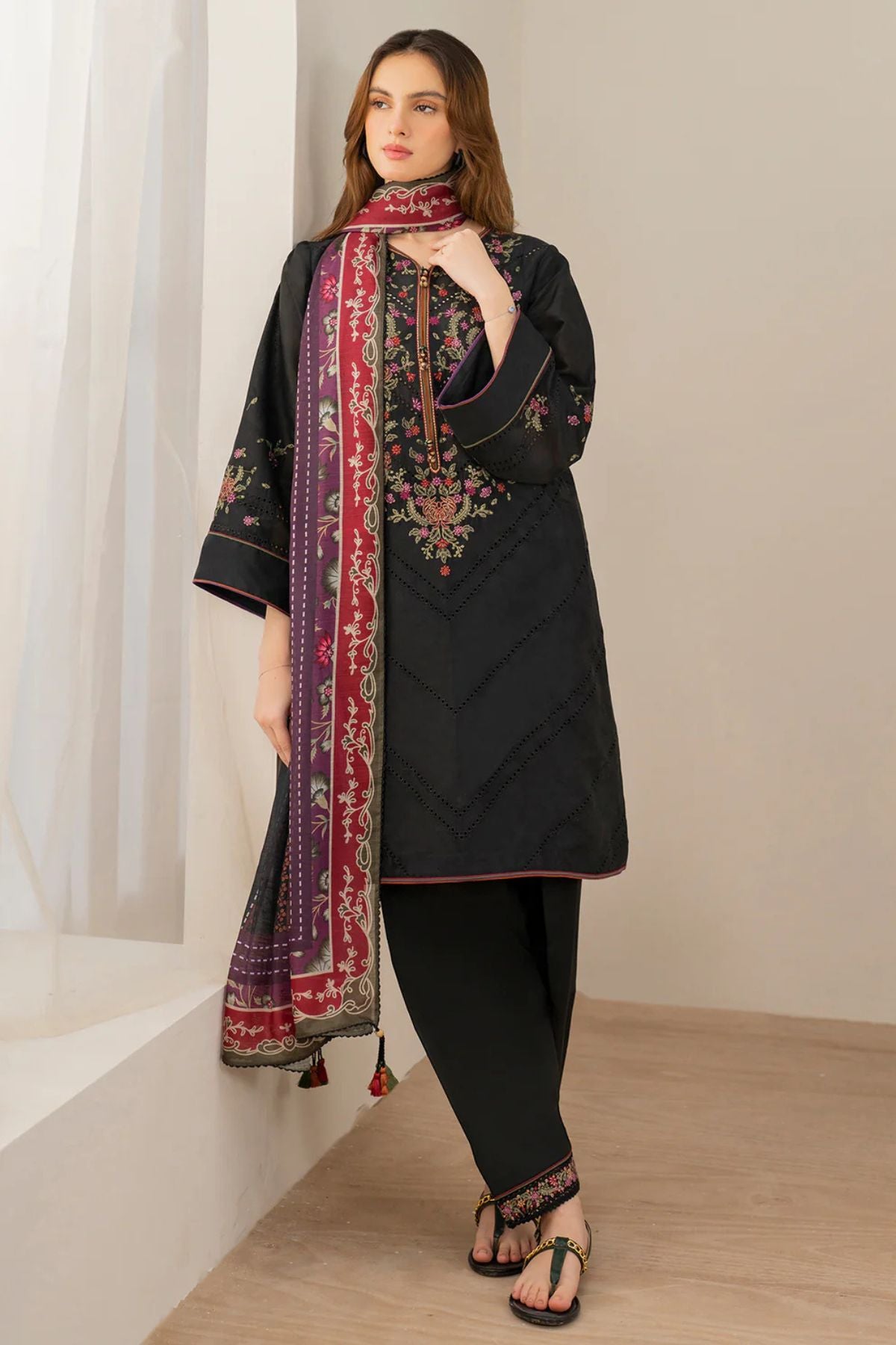 Jazmin 007 Unstitched Luxury Dhanak Heavy Embroidered 3PC Suit