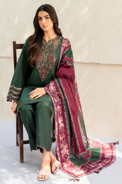 Jazmin 006 Unstitched Luxury Dhanak Heavy Embroidered 3PC Suit