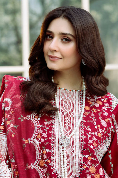 Bin Ilyas 001 Unstitched Luxury Dhanak Heavy Embroidered 3PC Suit