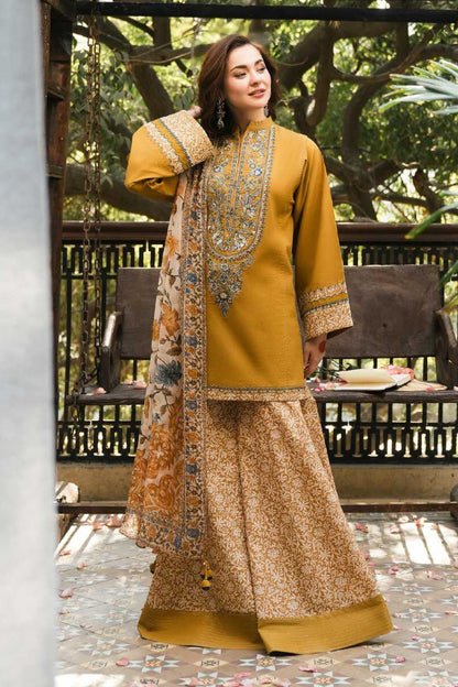 Sapphire 002 Unstitched Luxury Dhanak Heavy Embroidered 3PC Suit