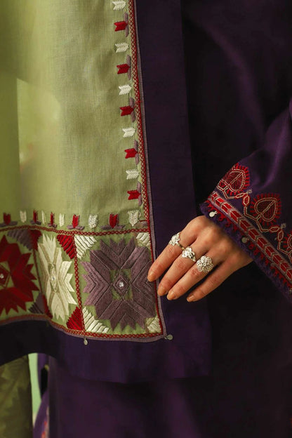 Zara Shahjahan 016 Unstitched Luxury Dhanak Heavy Embroidered 3PC Suit