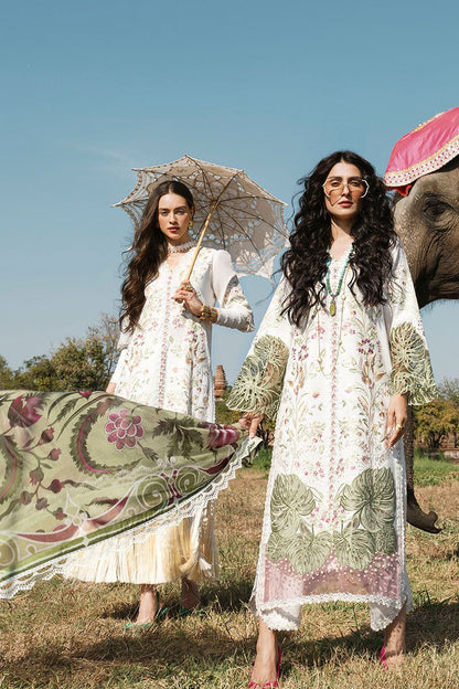 Mushq 3PC Unstitched Luxury Lawn Heavy Embroidered Suit