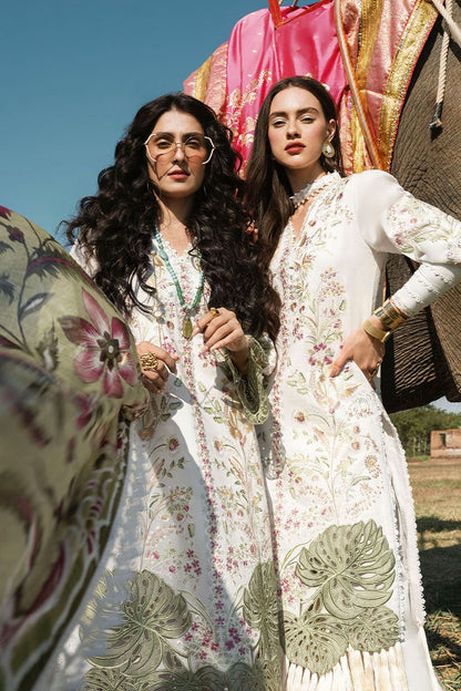 Mushq 3PC Unstitched Luxury Lawn Heavy Embroidered Suit