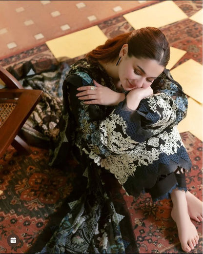 Jade 006 Unstitched Luxury Dhanak Heavy Embroidered 3PC Suit