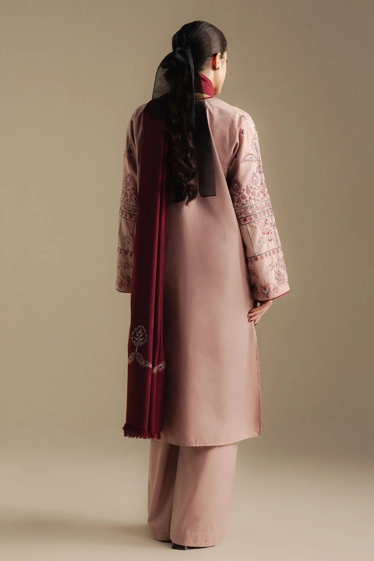 Zara Shahjahan 029 Unstitched Luxury Dhanak Heavy Embroidered 3PC Suit