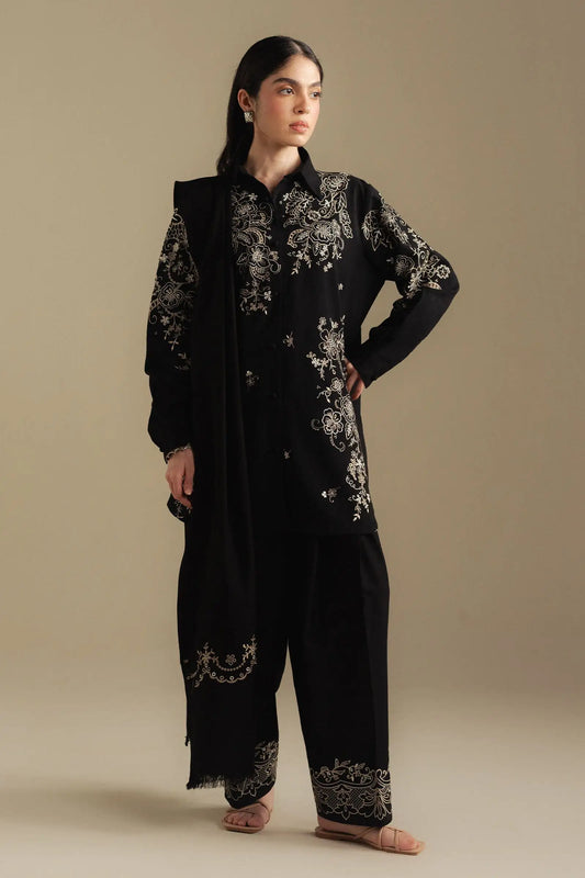 Zara Shahjahan 031 Unstitched Luxury Dhanak Heavy Embroidered 3PC Suit