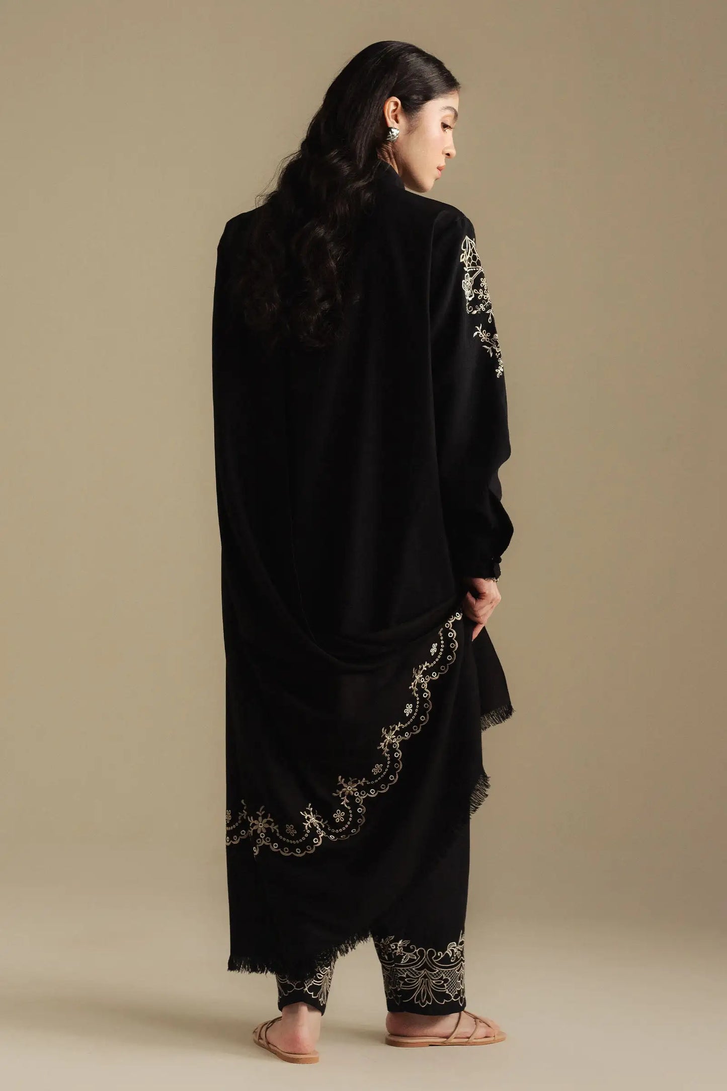 Zara Shahjahan 031 Unstitched Luxury Dhanak Heavy Embroidered 3PC Suit