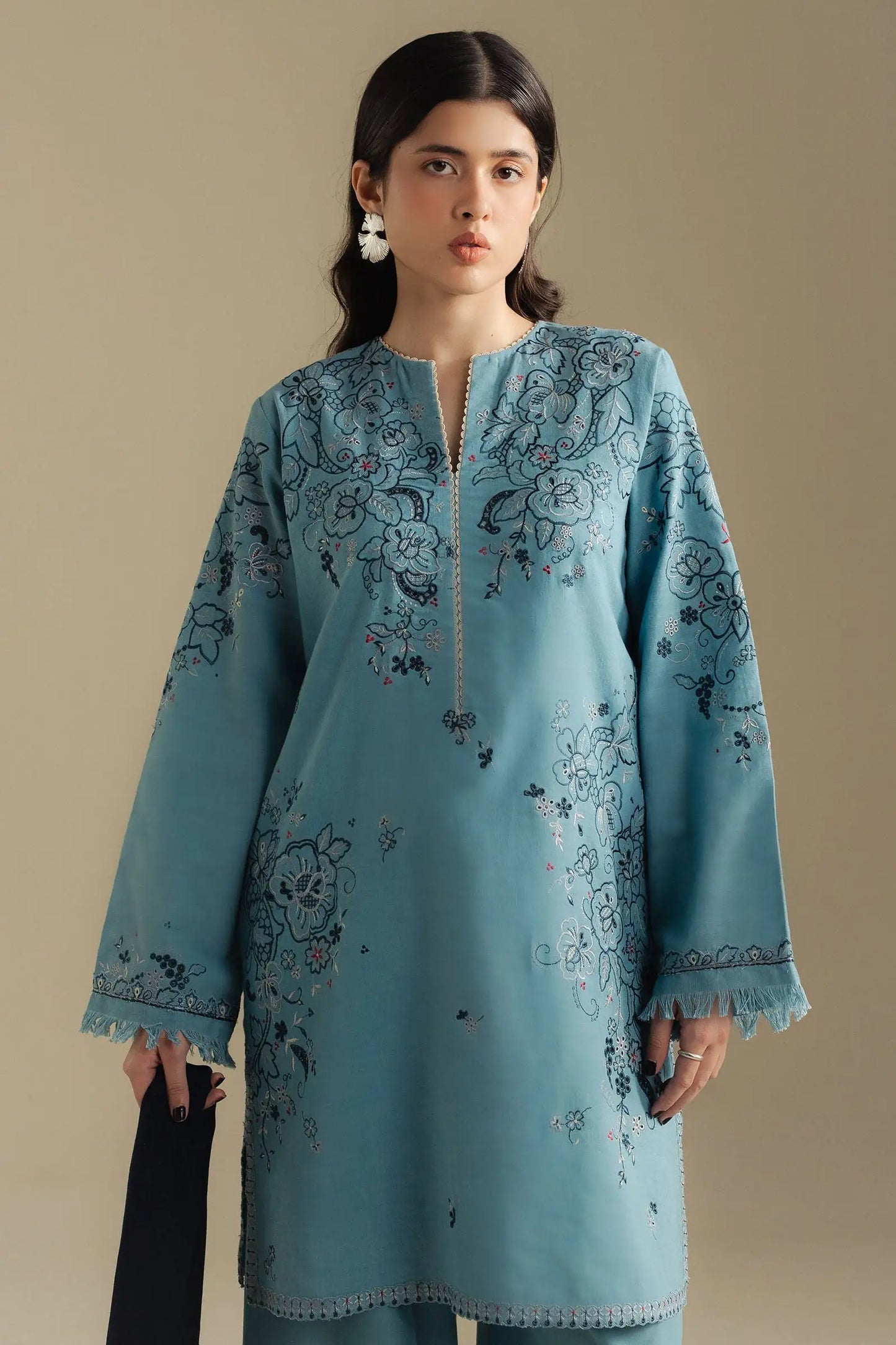 Zara Shahjahan 032 Unstitched Luxury Dhanak Heavy Embroidered 3PC Suit