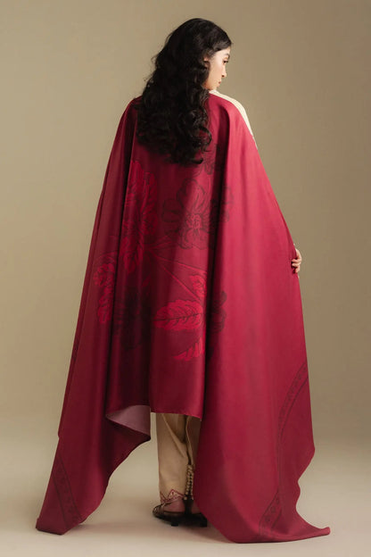 Zara Shahjahan 021 Unstitched Luxury Dhanak Heavy Embroidered 3PC Suit