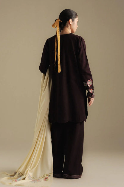 Zara Shahjahan 020 Unstitched Luxury Dhanak Heavy Embroidered 3PC Suit