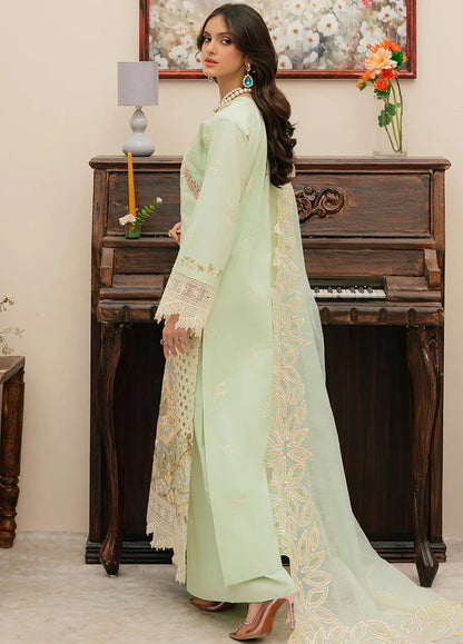 Mahnur 3PC Unstitched Luxury Lawn Chikenkari Heavy Embroidered Suit
