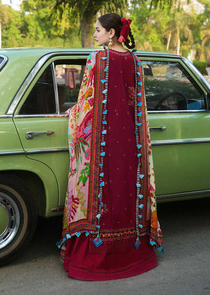 Hussain Rehar 011 Unstitched Luxury Dhanak Heavy Embroidered 3PC Suit