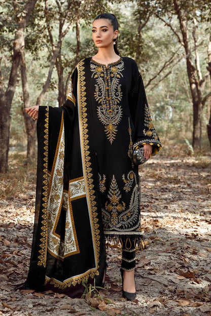 Maria B 008 Unstitched Luxury Dhanak Heavy Embroidered 3PC Suit