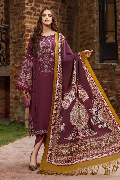 Maria B 004 Unstitched Luxury Dhanak Heavy Embroidered 3PC Suit